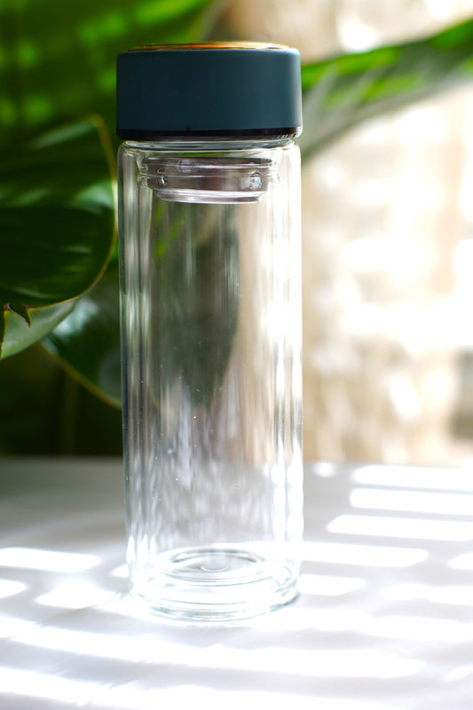 Double Glass Wall Tea Bottle-for Travel-Hot/Cold