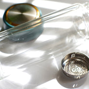 glass bottle with metal cap