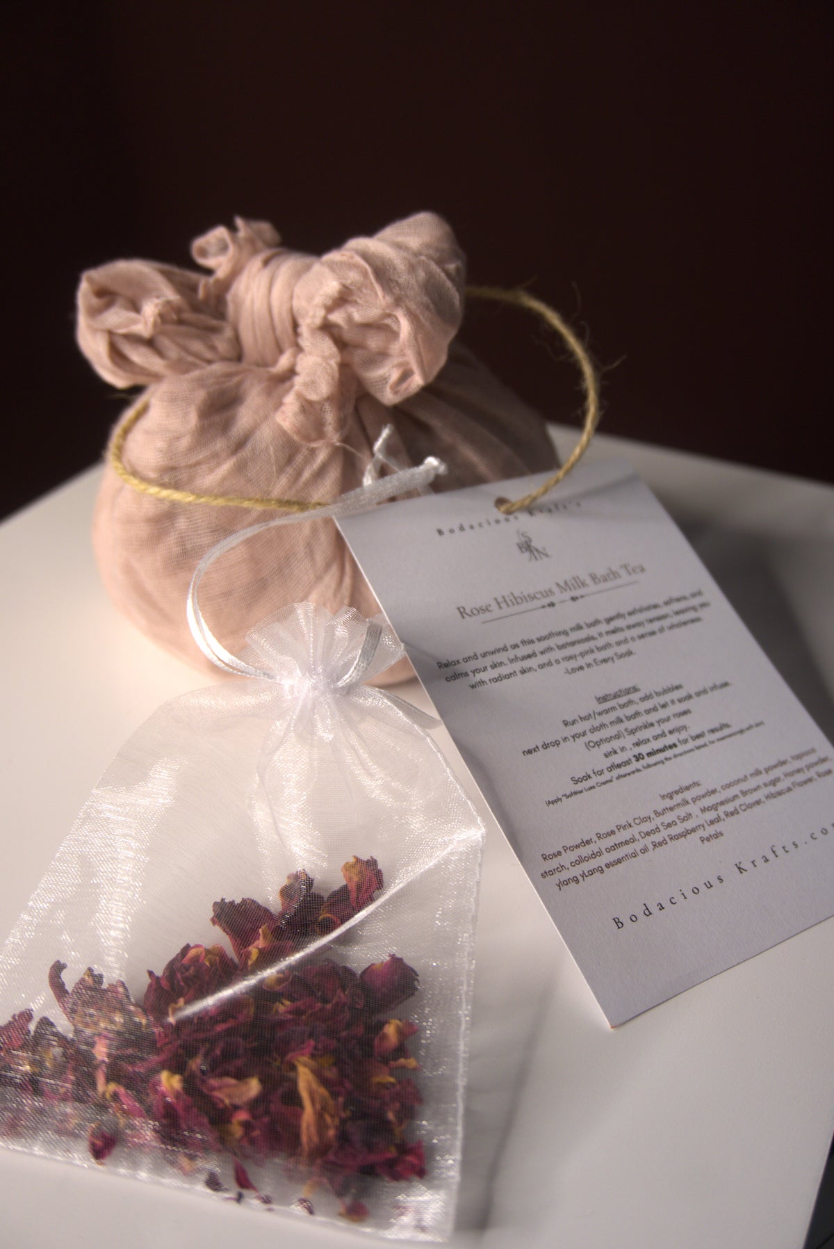 Rose Hibiscus Milk Bath Tea