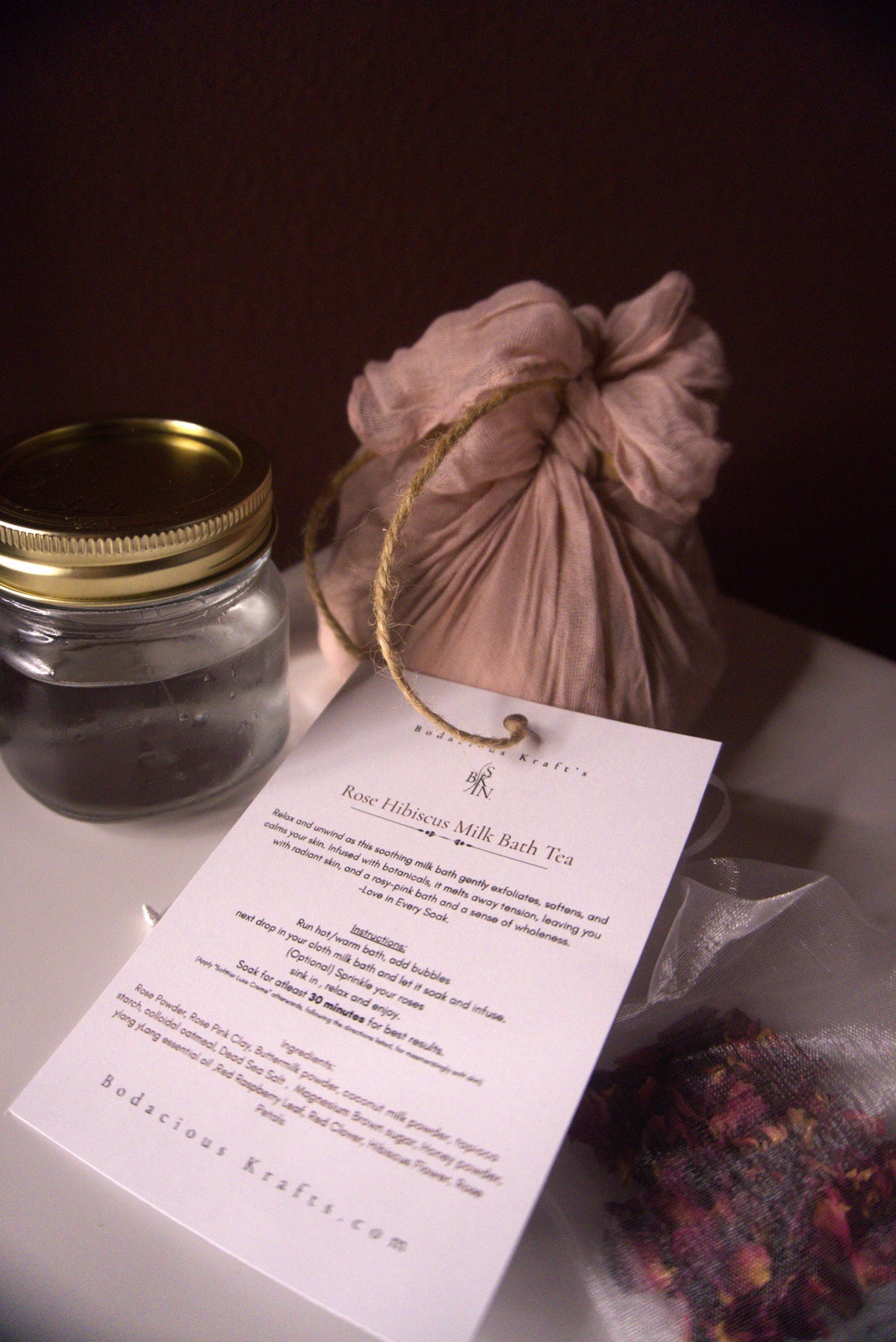 Rose Hibiscus Milk Bath Tea