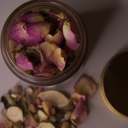Rose herbal tea